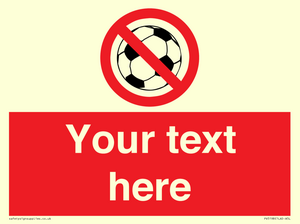 Custom No Ball Games Sign